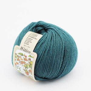 Witico 50% Lana 50% acr. 10 gomitoli colore 500 Petrolio gr. 50