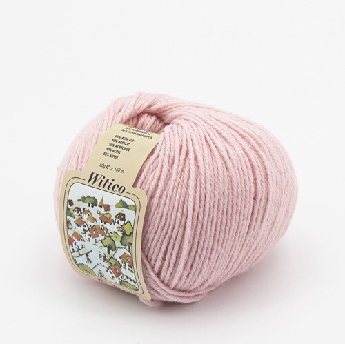 Witico 50% Lana 50% acr. 10 gomitoli colore 333 Rosa scuro gr. 50 - immagine 2