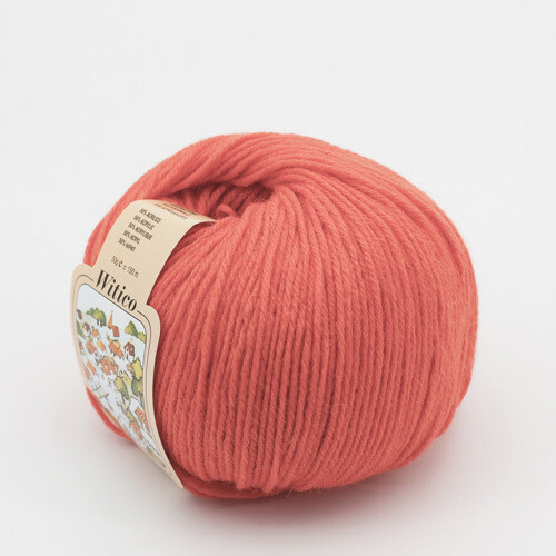 Witico 50% Lana 50% acr. 10 gomitoli colore 55 Arancione scuro gr. 50 - immagine 2