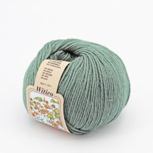 Witico 50% Lana 50% acr. 10 gomitoli colore 9112 Verde salvia gr. 50