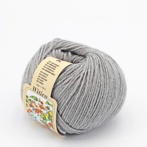 Witico 50% Lana 50% acr. 10 gomitoli colore 834 Grigio chiaro gr. 50