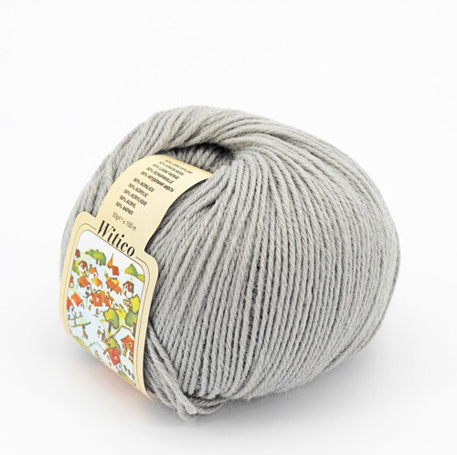 Witico 50% Lana 50% acr. 10 gomitoli colore 780 Grigio medio gr. 50 - immagine 2