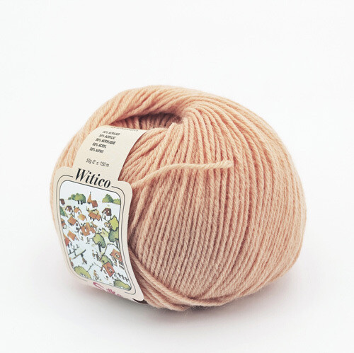 Witico 50% Lana 50% acr. 10 gomitoli colore 053 Pesca gr. 50 - immagine 2