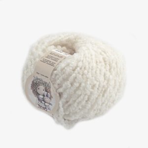 Lana Bouclè per Capelli Bambolina colore 800 Panna grammi 50 Pz. 10