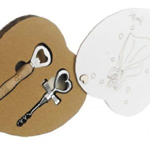 Bomboniera Cavatappi con scatola cuore Pz.1