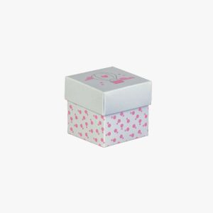 Scatolo Fondo e Coperchio Balloon Rosa Pz. 10