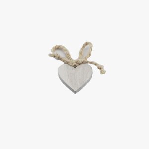 Applicazione Cuore Bianco Con Adesivo Pz. 12