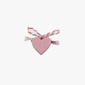 Applicazione Cuore Rosa Con Adesivo Pz. 12