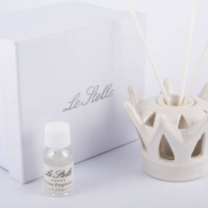 Profumatore corona porcellana con astuccio 10 X 7,5 Cm.