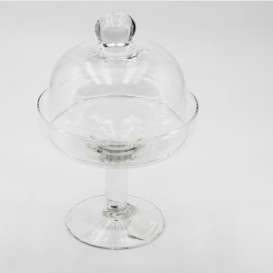 Alzata Footed con Cover Vetro 1 pz