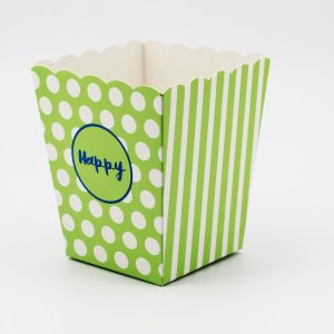 Vaso verde per confettata Pz.10