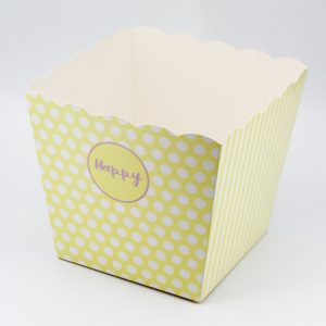 Vaso giallo porta coni per confettata Pz.1