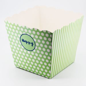 Vaso verde porta coni per confettata Pz.1