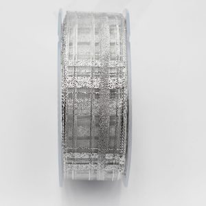 Nastro scozzese trasparente argento mm.40 Mt.25
