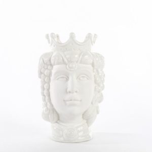 Vaso testa di moro donna porcellana Pz.1