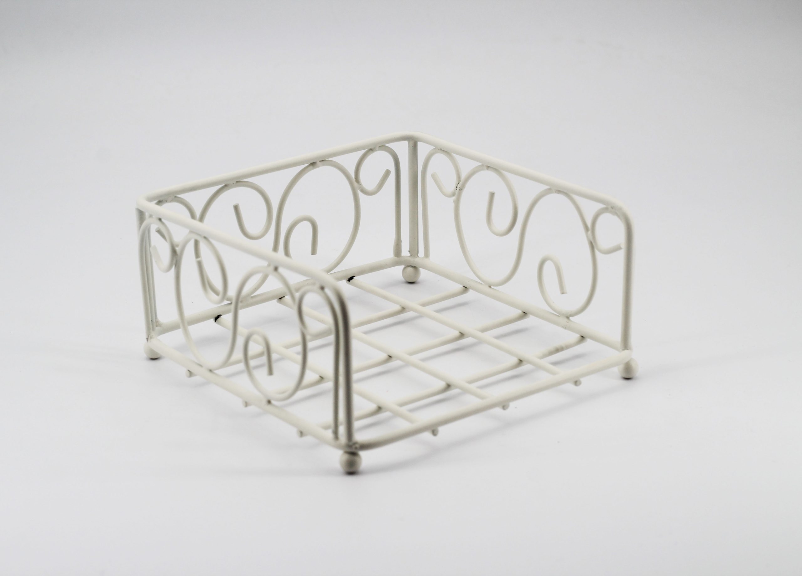 Portatovaglioli in metallo biancoPz.1 - immagine 3