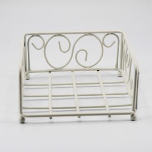 Portatovaglioli in metallo biancoPz.1