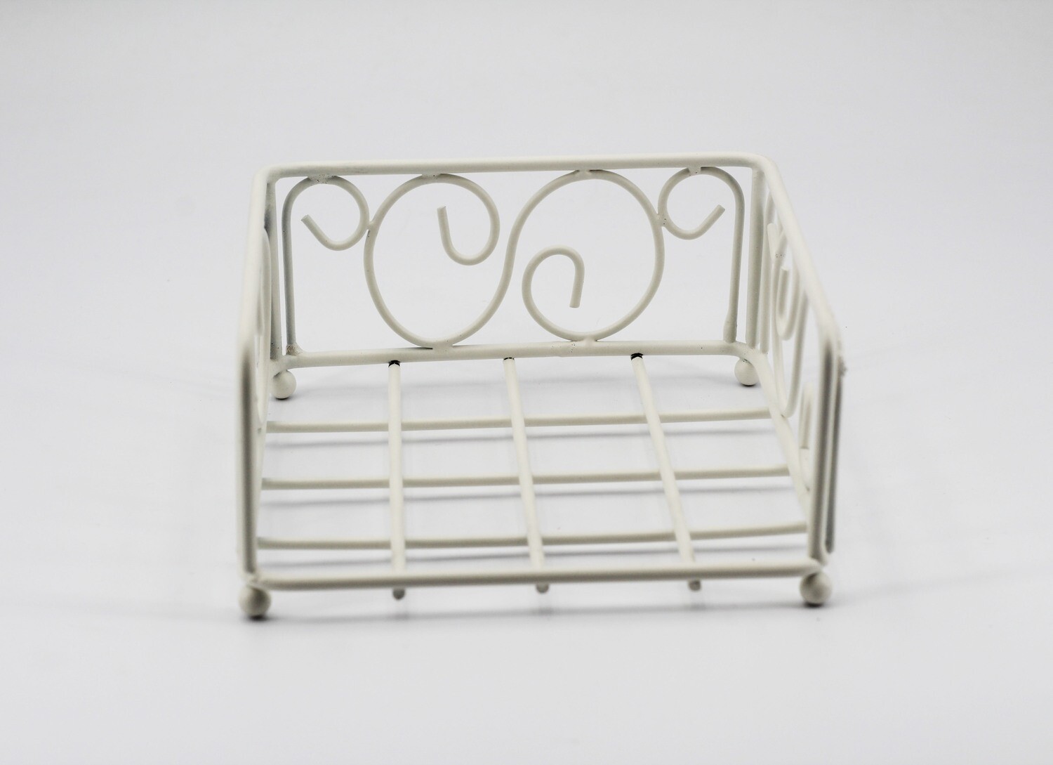 Portatovaglioli in metallo biancoPz.1 - immagine 2