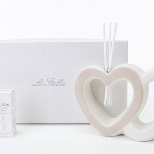 Bomboniera Profumatore Cuore Porcellana Bianca Pz. 1