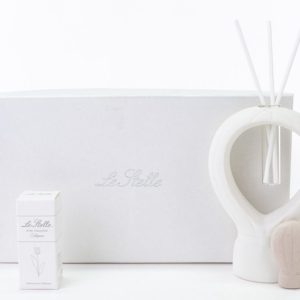 Bomboniera Profumatore Mongolfiera Porcellana Bianca Pz. 1