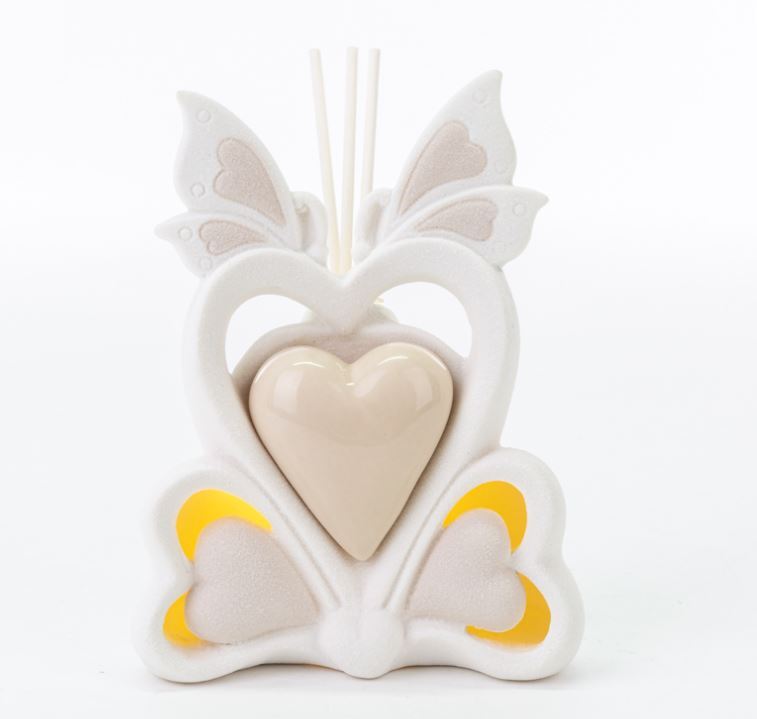 Bomboniera Profumatore Led Farfalla Bianca Pz. 1 - immagine 3
