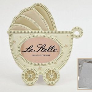 Bomboniera Portafoto Passeggino 13,5 x 15 cm. Pz. 1