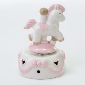 Bomboniera Cavalluccio Carillon Rosa 1 pz