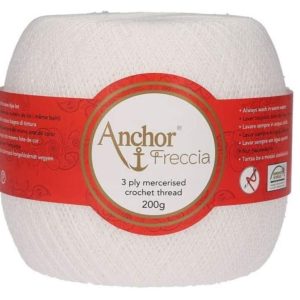 Anchor Freccia n.12 4 gomitoli da 200 gr. filo di scozia per uncinetto colore 7901 bianco
