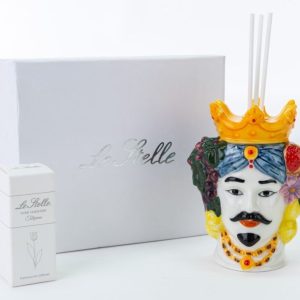 Bomboniera profumatore Testa di moro colorato Pz.1