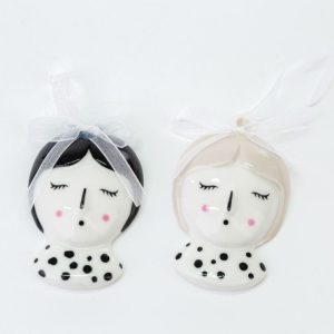 Bomboniera Calamita Donna Porcellana 2 assortiti 12 pz