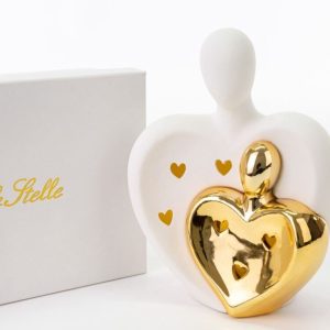 Bomboniera Coppia sposi Led Porcellana 1 pz