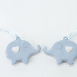 Bomboniera Calamita Elefante Porcellana 12 pz