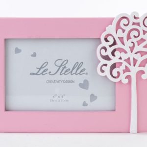 PORTAFOTO RESINA DEC.ALBERO ROSA PZ. 24 25×16 CM. int.15×10 (6,80 AL PEZZO)