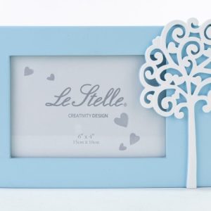 Bomboniera Portafoto Resina Albero celeste