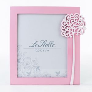 Bomboniera Portafoto Resina Albero rosa