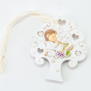 Bomboniera Appendino Calamita Bimbo Comunione Resina 12 pz