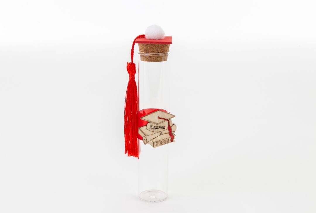 Bomboniera Provetta vetro laurea 24 pz