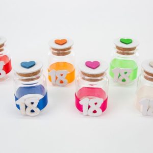 Barattolino Vetro 18esimo 6 assortiti 24 pz