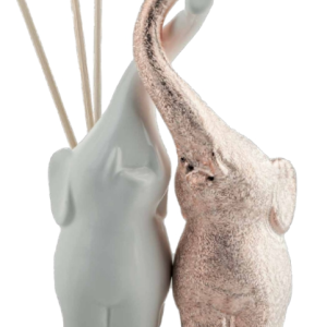 Bomboniera profumatore elefanti rosa e bianco 1 pz