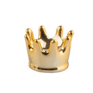 Bomboniera ceramica corona oro Star 24 pz