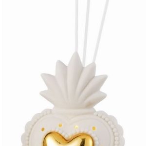 Bomboniera Ilary Queen Profumatore Sacro Cuore Bianco Gres led Pz. 1