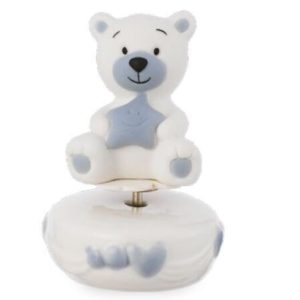 Bomboniera carillon orsetto celeste Pz. 1