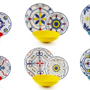 Excelsa Vietri Color Servizio piatti da tavola 18 pezzi