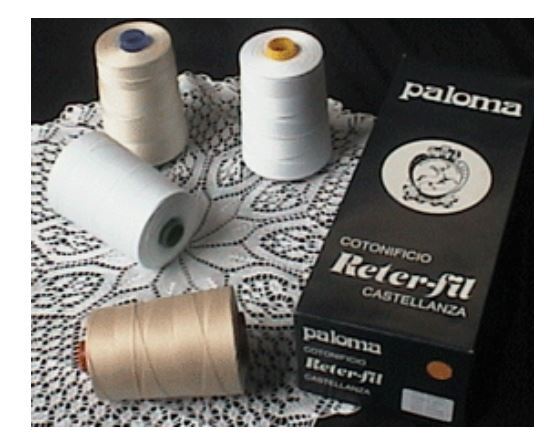 Filato Paloma Cotone Makò egiziano 20 bianco rocca 250 gr 4 pz - immagine 3