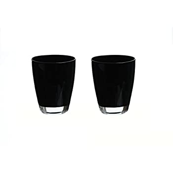 Excelsa Bicchieri Happy neri 2 pz