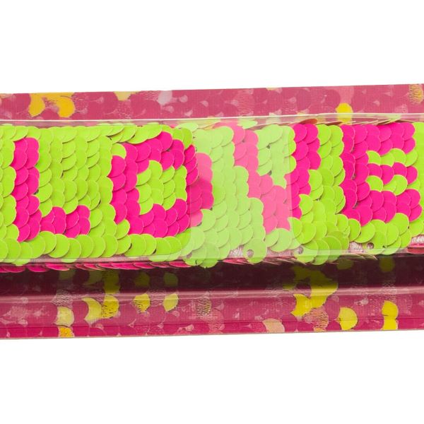 Girabrilla bracciali fluo bracciali con paillettes LOVE – 02560 – 8056779025609 - immagine 6