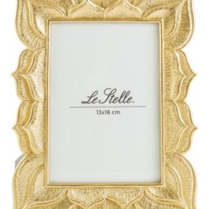Cornice Porta/foto resina col. oro int.13 x 18 est.20 x 25 cm