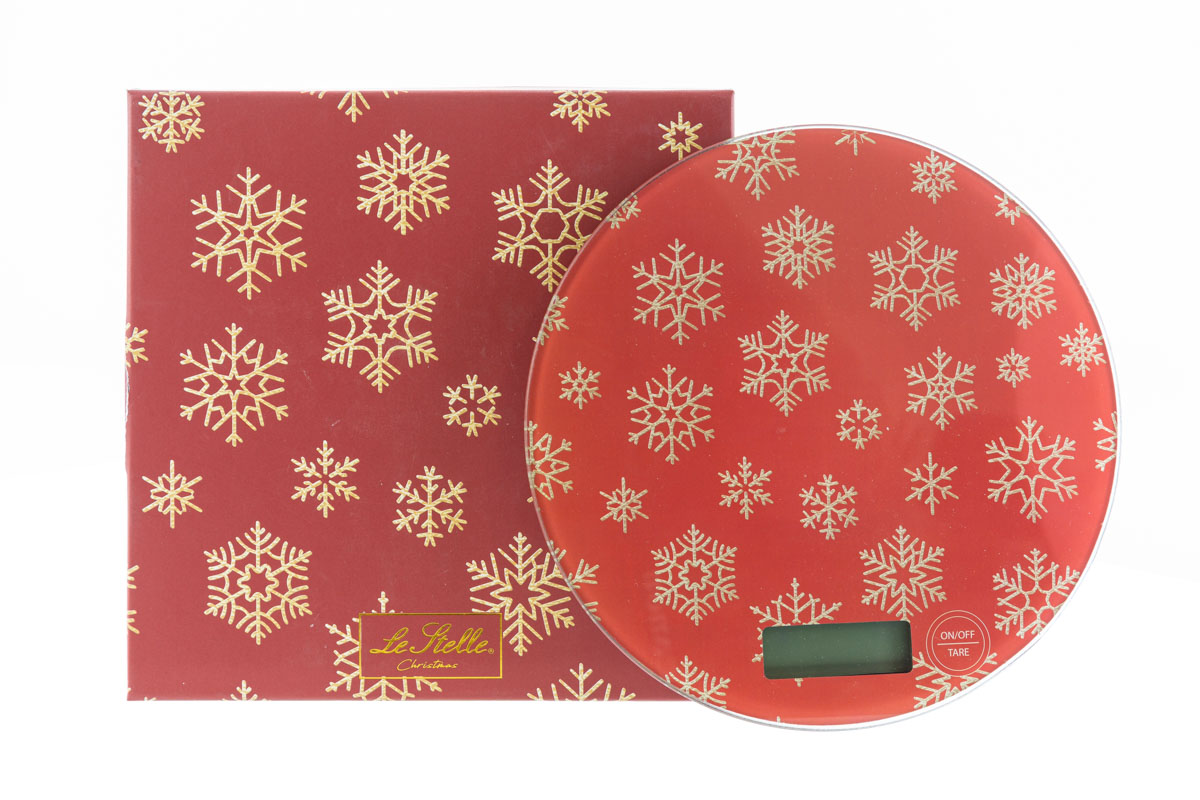 bilancia natalizia rossa max 5 kg diam.19 cm c/astuccio - immagine 2