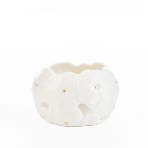 VASO PORCELLANA BIANCA 10x10xh.5,5CM