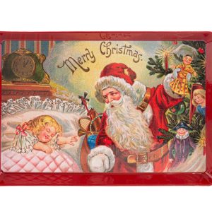 VASSOIO MELAMINA BABBO NATALE 31,5×21,5×2,5 cm. pz. 2